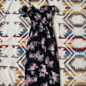 Maxi Floral Off the Shoulder Dress